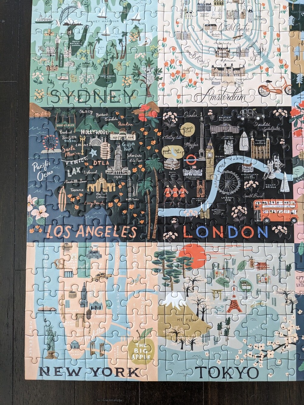 Rifle Paper Co. 500 Piece Maps Puzzle - Picture 5 of 8